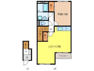 サンコートブロッコリーの物件間取画像